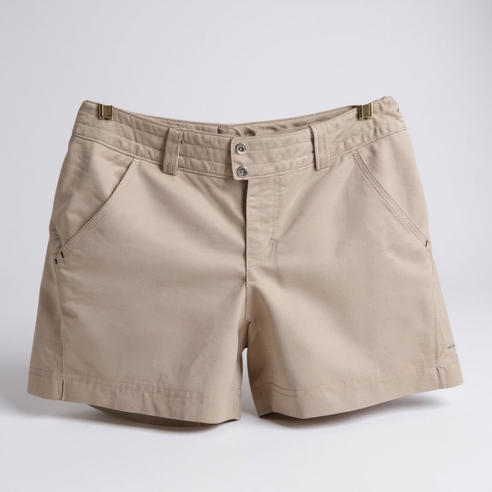 Columbia Titanium Womens 8 Tan Beige Hiking Shorts Performance Outdoor TL4191